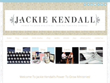 Tablet Screenshot of jackiekendall.com